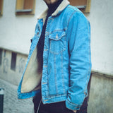 캐주얼상의 Blue Denim Jaket